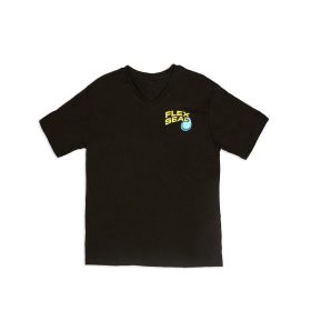 Flex Seal  Black V-Neck T-Shirt